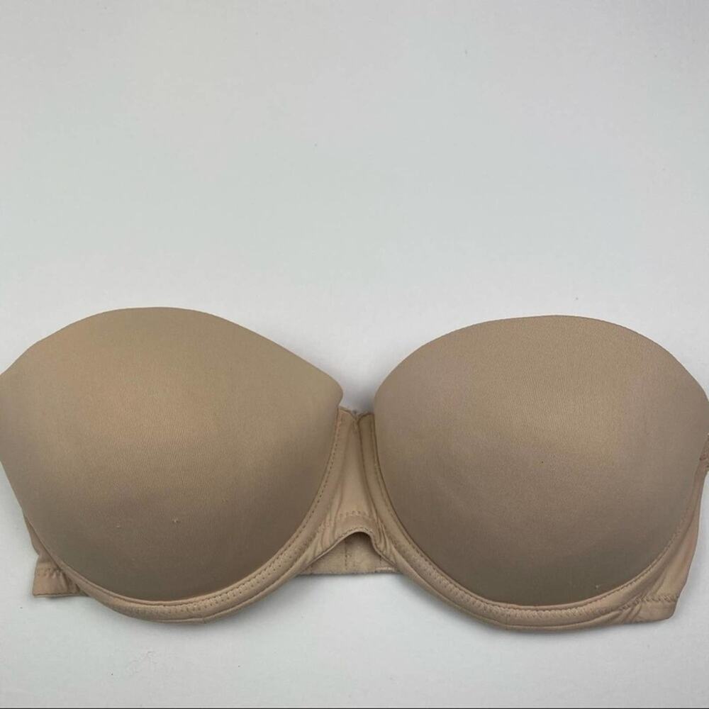 Pink Victoria’s Secret Strapless Push Up Bra 32C #1496